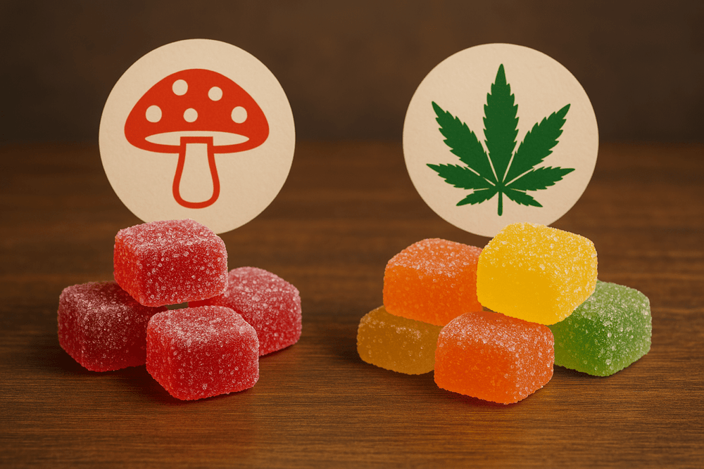 How do you choose between muscimol gummies and Delta-9 gummies?